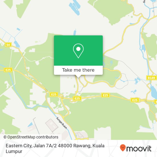 Peta Eastern City, Jalan 7A / 2 48000 Rawang