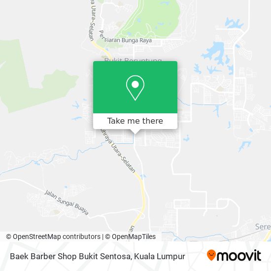 Peta Baek Barber Shop Bukit Sentosa