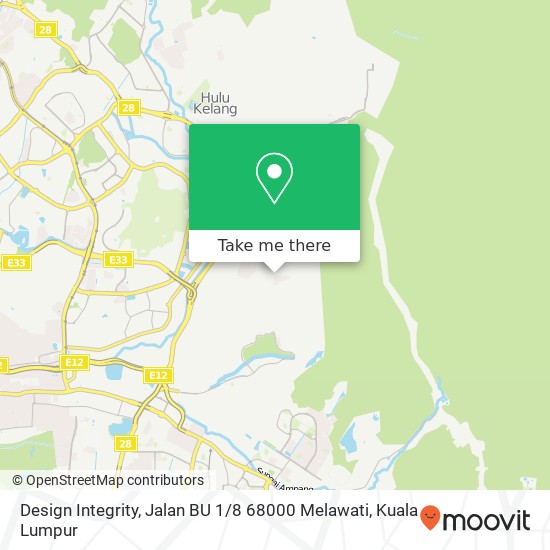Design Integrity, Jalan BU 1 / 8 68000 Melawati map