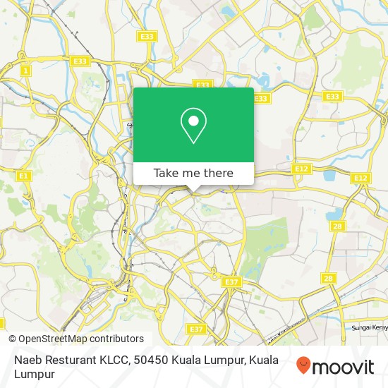 Naeb Resturant KLCC, 50450 Kuala Lumpur map