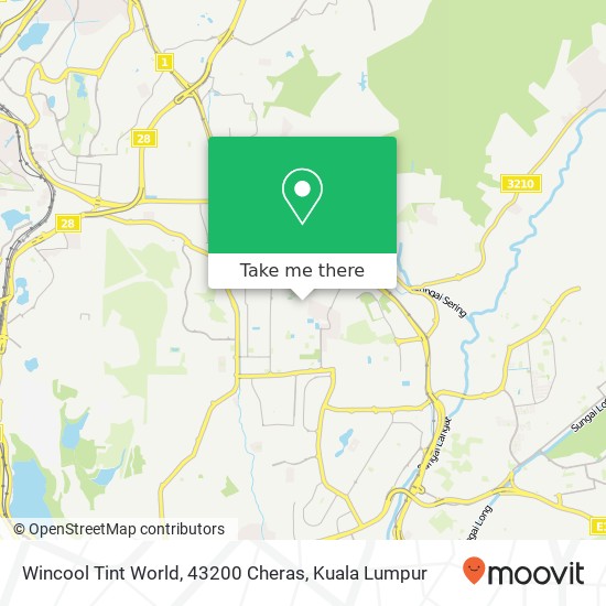 Wincool Tint World, 43200 Cheras map