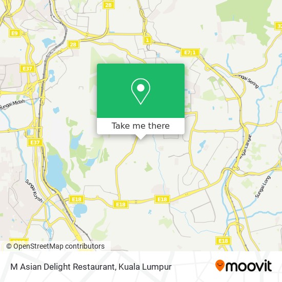 M Asian Delight Restaurant map