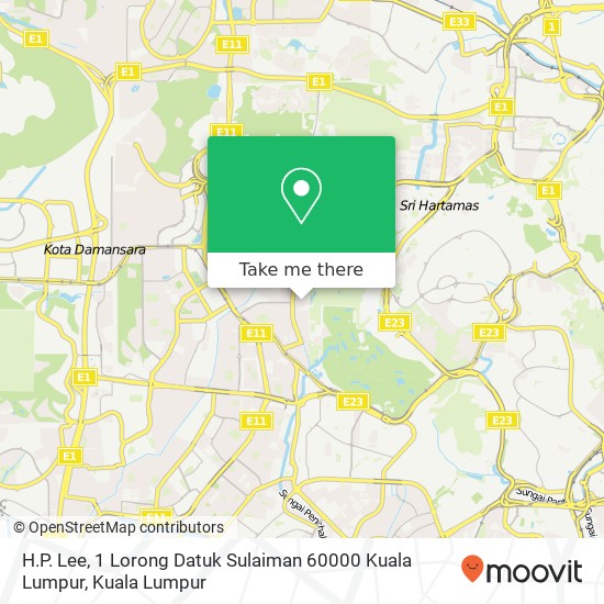 H.P. Lee, 1 Lorong Datuk Sulaiman 60000 Kuala Lumpur map