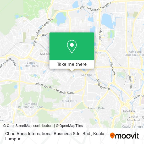 Peta Chris Aries International Business Sdn. Bhd.