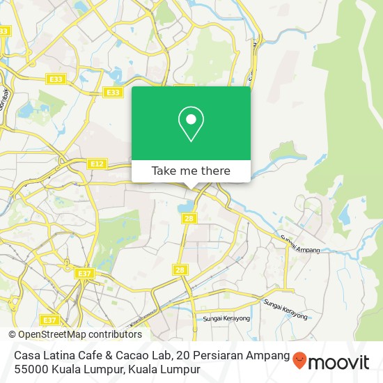 Casa Latina Cafe & Cacao Lab, 20 Persiaran Ampang 55000 Kuala Lumpur map