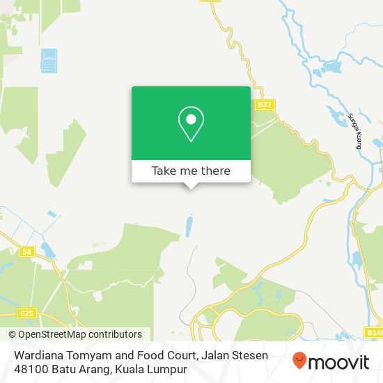 Peta Wardiana Tomyam and Food Court, Jalan Stesen 48100 Batu Arang