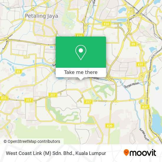 West Coast Link (M) Sdn. Bhd. map