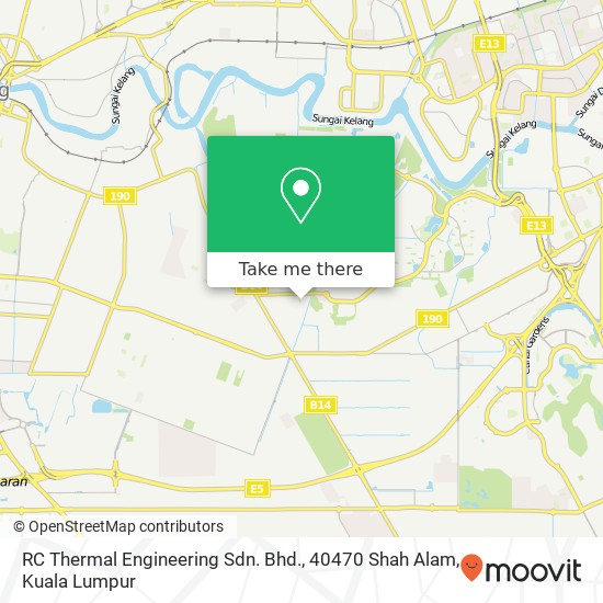 RC Thermal Engineering Sdn. Bhd., 40470 Shah Alam map