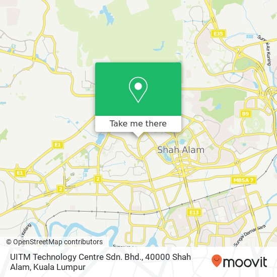 Peta UITM Technology Centre Sdn. Bhd., 40000 Shah Alam