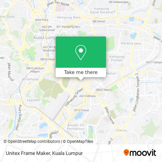 Unitex Frame Maker map