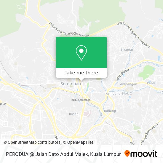 PERODUA @ Jalan Dato Abdul Malek map