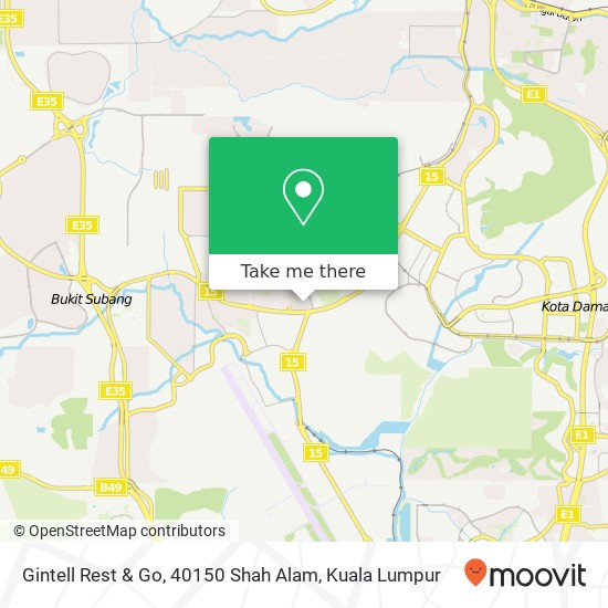 Gintell Rest & Go, 40150 Shah Alam map