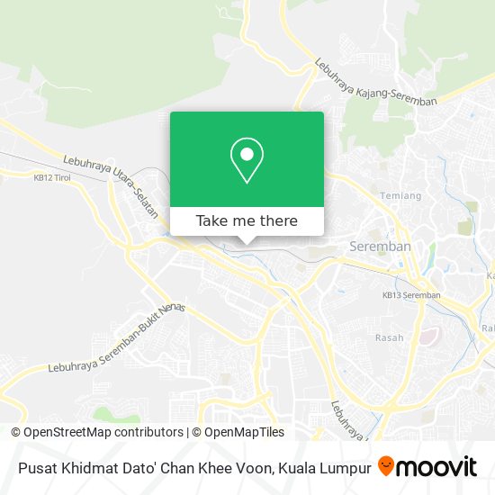 Peta Pusat Khidmat Dato' Chan Khee Voon