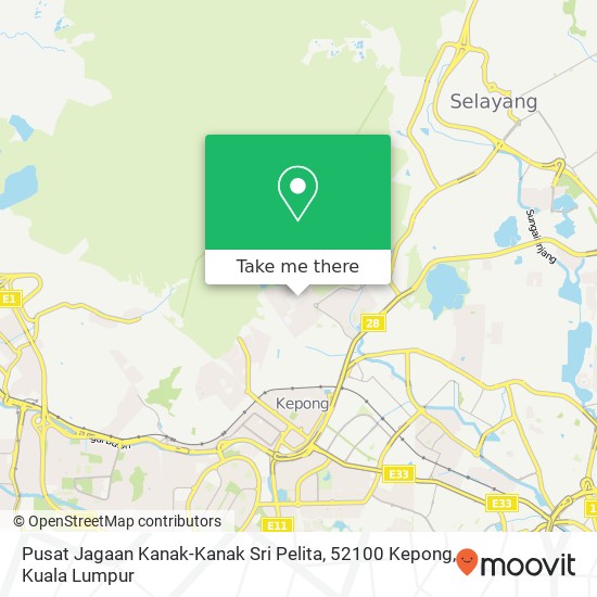 Pusat Jagaan Kanak-Kanak Sri Pelita, 52100 Kepong map