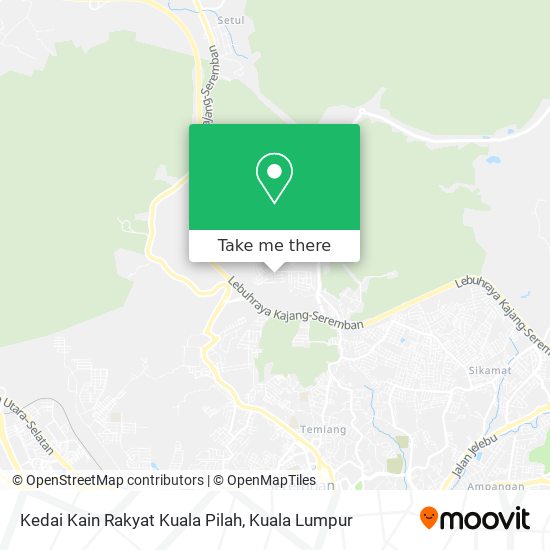 Kedai Kain Rakyat Kuala Pilah map