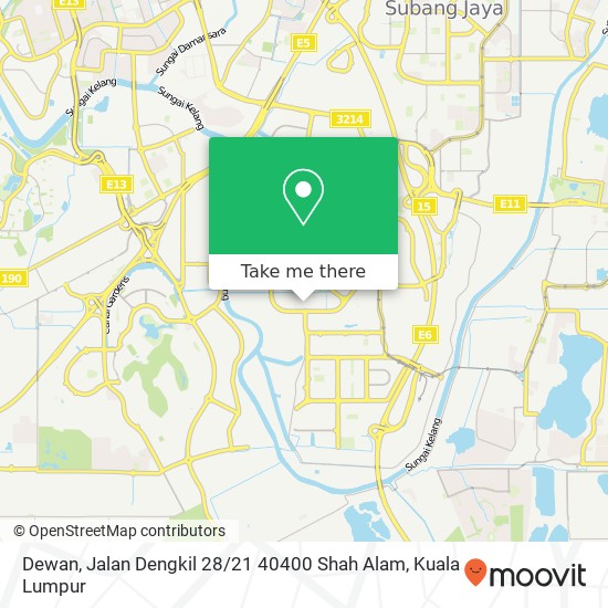 Dewan, Jalan Dengkil 28 / 21 40400 Shah Alam map