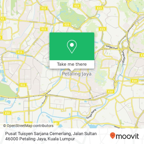 Pusat Tuisyen Sarjana Cemerlang, Jalan Sultan 46000 Petaling Jaya map