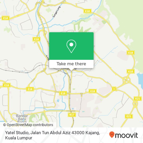 Yatel Studio, Jalan Tun Abdul Aziz 43000 Kajang map