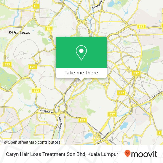 Caryn Hair Loss Treatment Sdn Bhd map