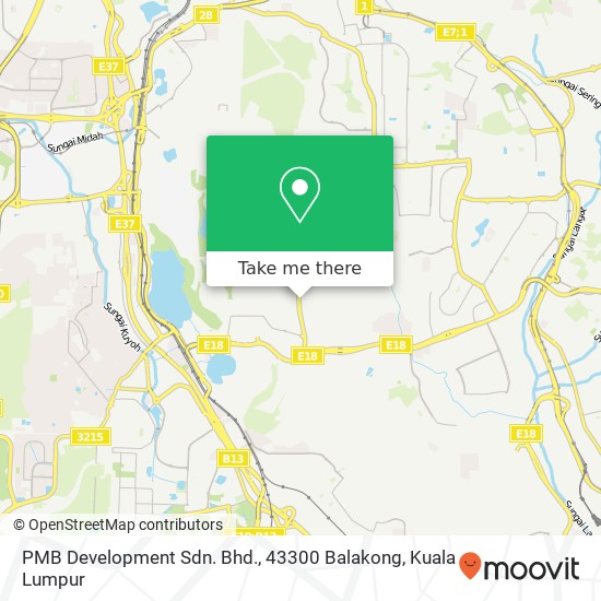 PMB Development Sdn. Bhd., 43300 Balakong map