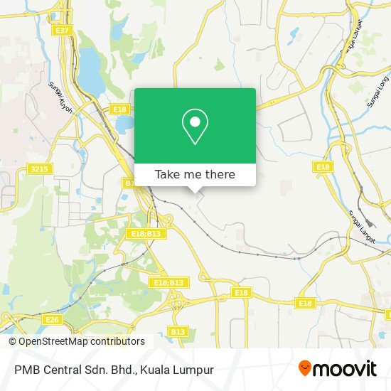 PMB Central Sdn. Bhd. map