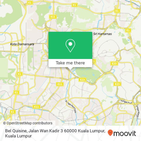 Bel Quisine, Jalan Wan Kadir 3 60000 Kuala Lumpur map