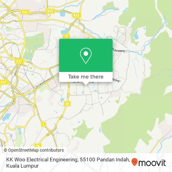 KK Woo Electrical Engineering, 55100 Pandan Indah map