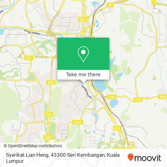 Syarikat Lian Heng, 43300 Seri Kembangan map