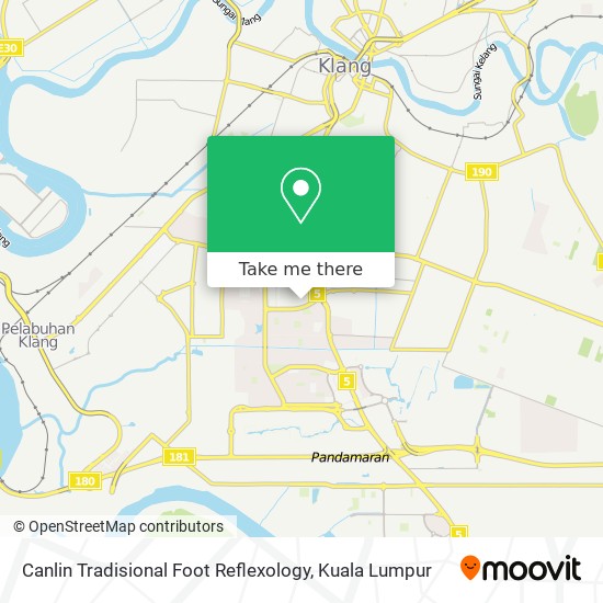 Canlin Tradisional Foot Reflexology map