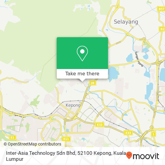 Inter-Asia Technology Sdn Bhd, 52100 Kepong map