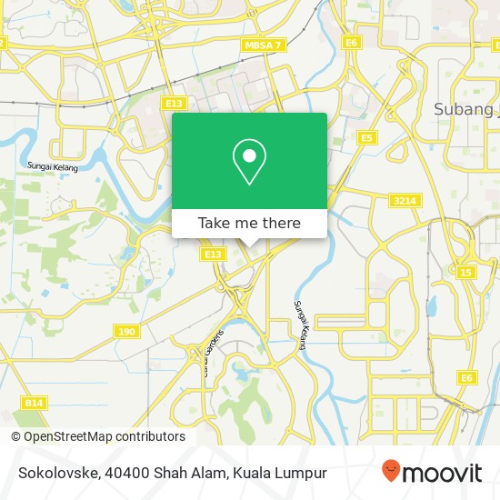 Sokolovske, 40400 Shah Alam map