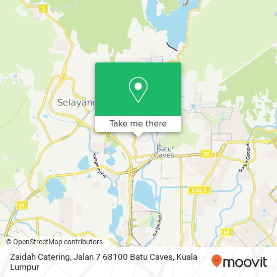 Zaidah Catering, Jalan 7 68100 Batu Caves map