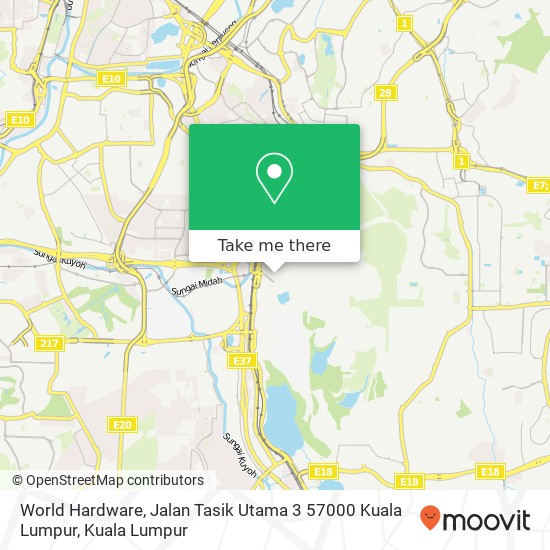 World Hardware, Jalan Tasik Utama 3 57000 Kuala Lumpur map