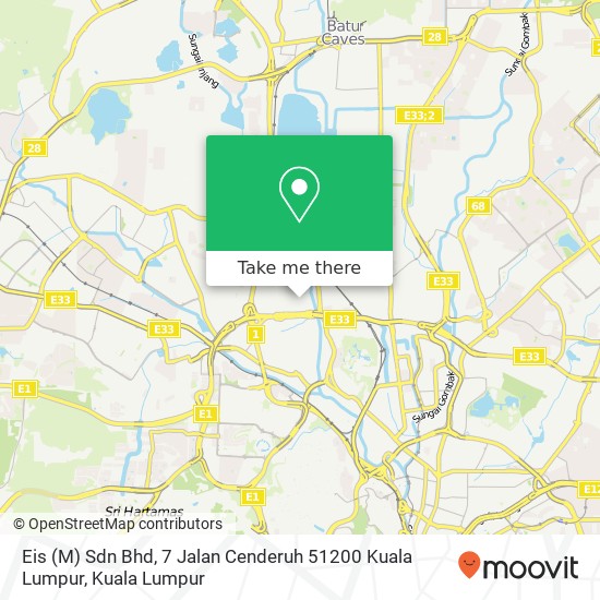 Peta Eis (M) Sdn Bhd, 7 Jalan Cenderuh 51200 Kuala Lumpur