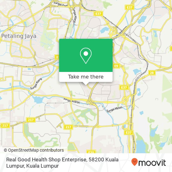 Real Good Health Shop Enterprise, 58200 Kuala Lumpur map