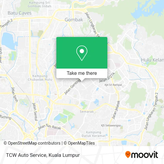 TCW Auto Service map