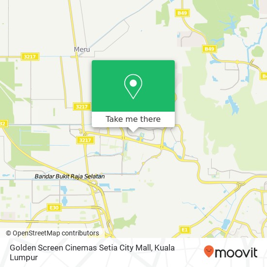 Golden Screen Cinemas Setia City Mall map
