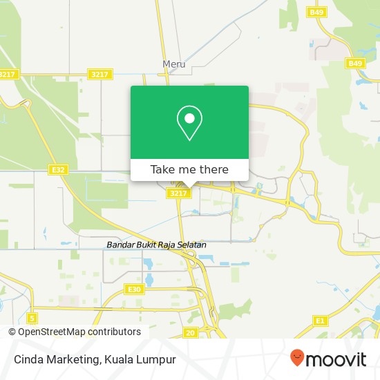 Cinda Marketing map