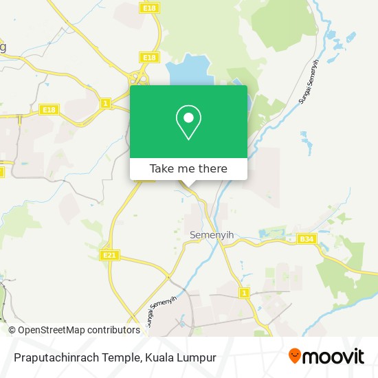 Praputachinrach Temple map