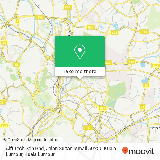 Alfi Tech Sdn Bhd, Jalan Sultan Ismail 50250 Kuala Lumpur map