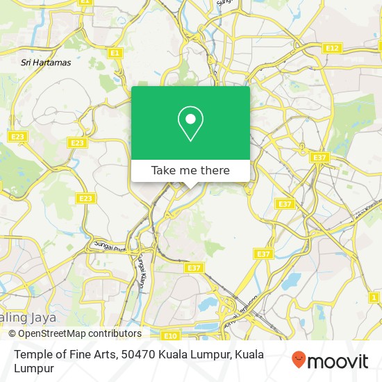 Temple of Fine Arts, 50470 Kuala Lumpur map