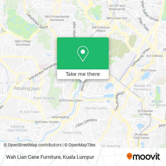 Wah Lian Cane Furniture map