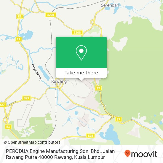 PERODUA Engine Manufacturing Sdn. Bhd., Jalan Rawang Putra 48000 Rawang map