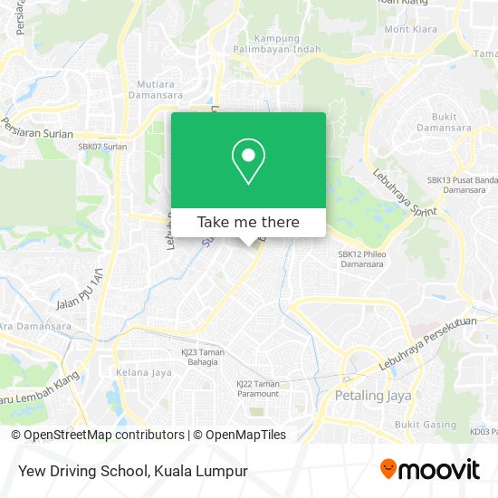 Yew Driving School map