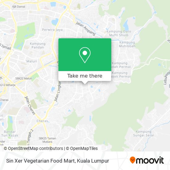 Sin Xer Vegetarian Food Mart map