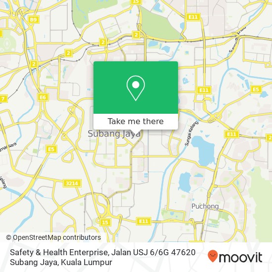 Safety & Health Enterprise, Jalan USJ 6 / 6G 47620 Subang Jaya map