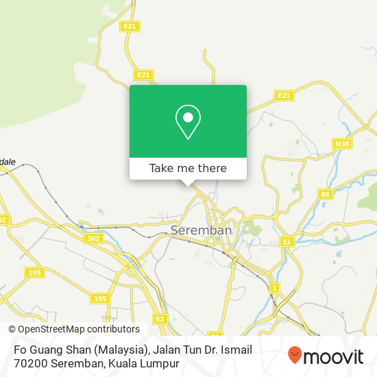 Fo Guang Shan (Malaysia), Jalan Tun Dr. Ismail 70200 Seremban map