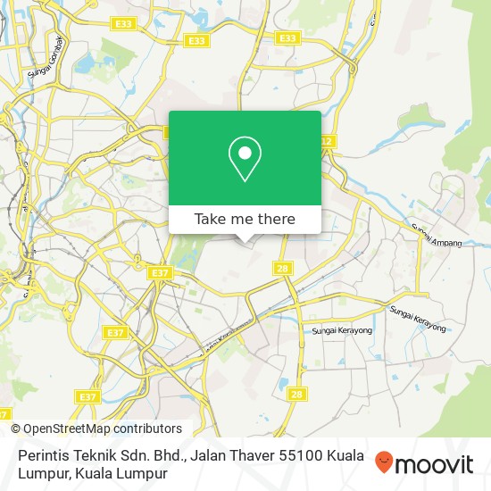 Peta Perintis Teknik Sdn. Bhd., Jalan Thaver 55100 Kuala Lumpur