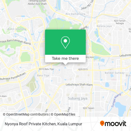 Nyonya Roof Private Kitchen map