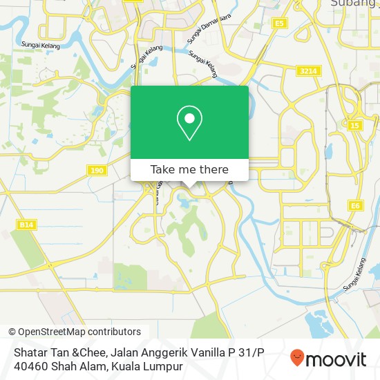 Shatar Tan &Chee, Jalan Anggerik Vanilla P 31 / P 40460 Shah Alam map